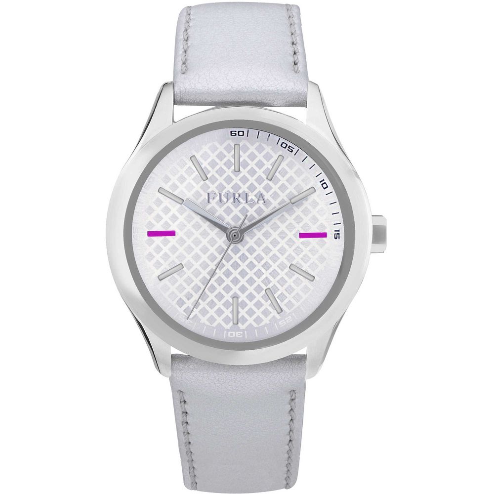

Белые кожаные часы Furla