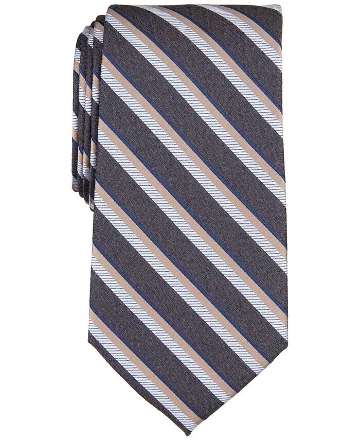 

Мужской галстук в полоску Arnett Classic Perry Ellis, коричневый