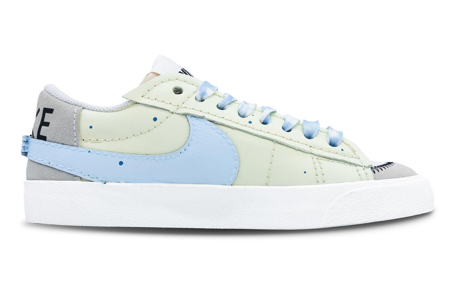 

Кроссовки Nike Blazer Skateboard Shoes Women's Low-Top Blue Yellow