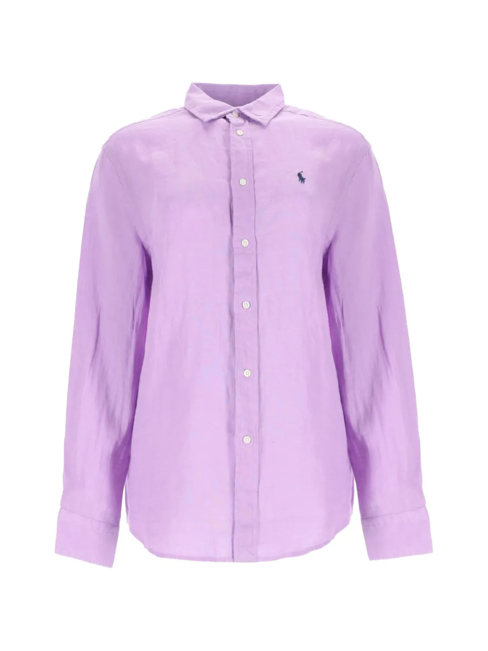 

Льняная рубашка Polo Ralph Lauren, фиолетовый