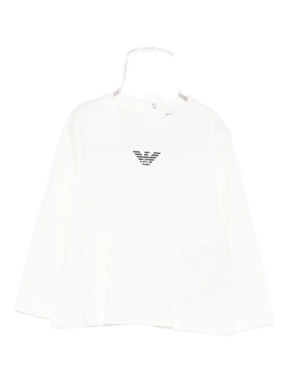 

Топ с длинными рукавами и логотипом Emporio Armani Kids, белый