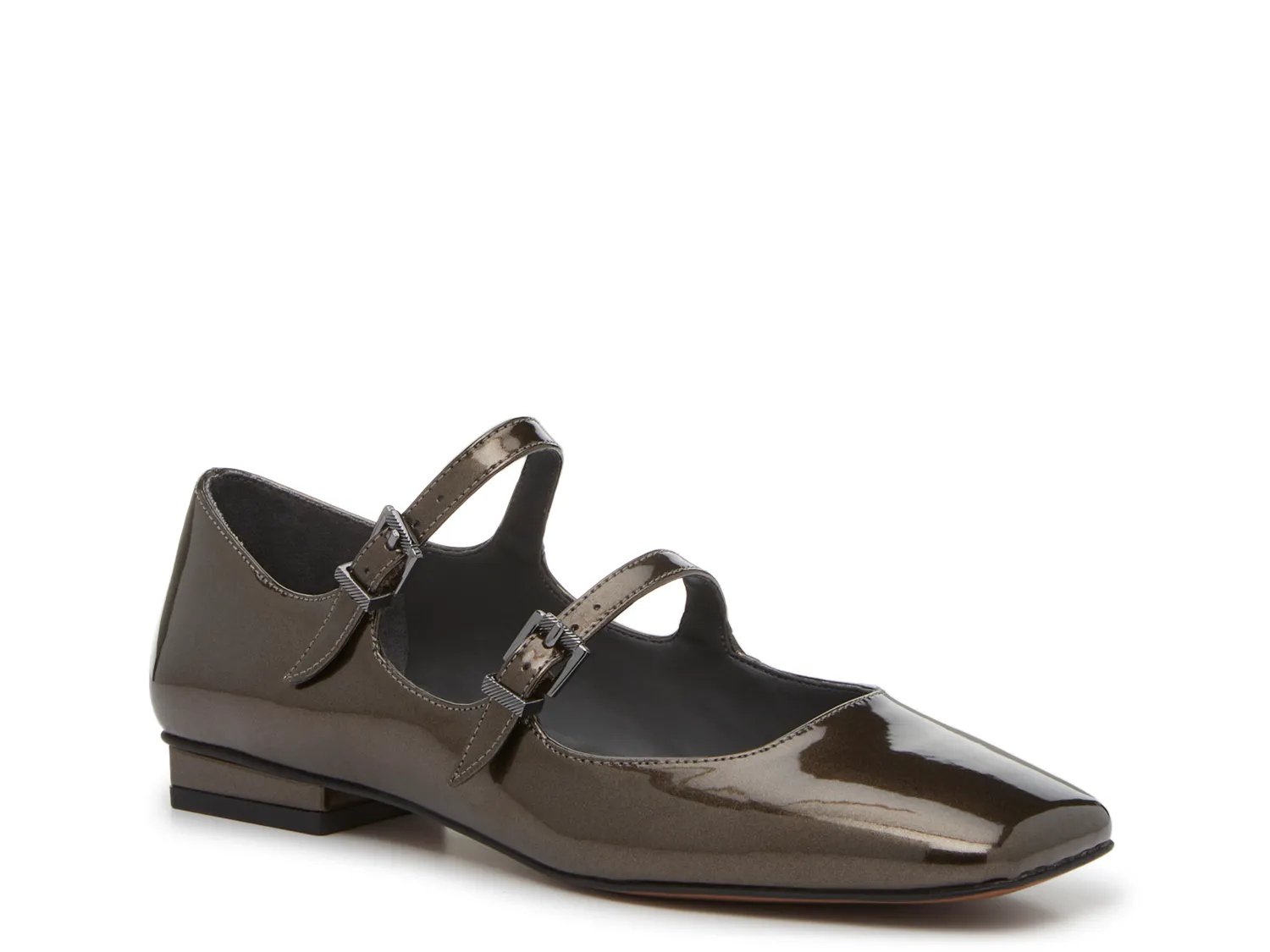 Балетки Franco Sarto Tesoro Mary Jane Flat, Dark Bronze Patent Synthetic