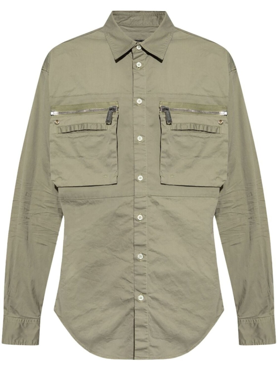 

Dsquared2 рубашка DSQUARED2 с карманом-карго и застежкой на пуговицы, зеленый