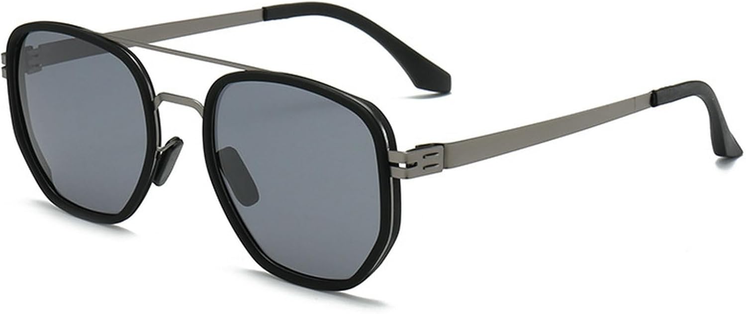 

Ретро поляризованные солнцезащитные очки-пилот для женщин и мужчин, винтажные солнцезащитные очки с двойным острием в стиле 70-х, 80-х и 90-х годов, круглые солнцезащитные очки mincl, C4