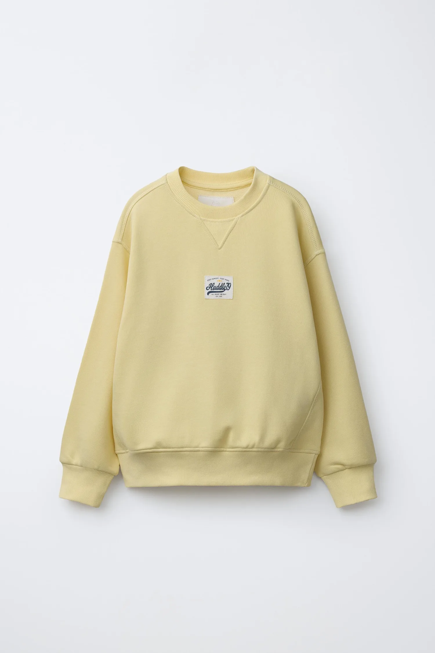 Спортивная толстовка с надписью Zara, желтый