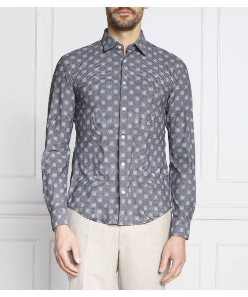 

Рубашка roan_f Slim fit Boss, серый