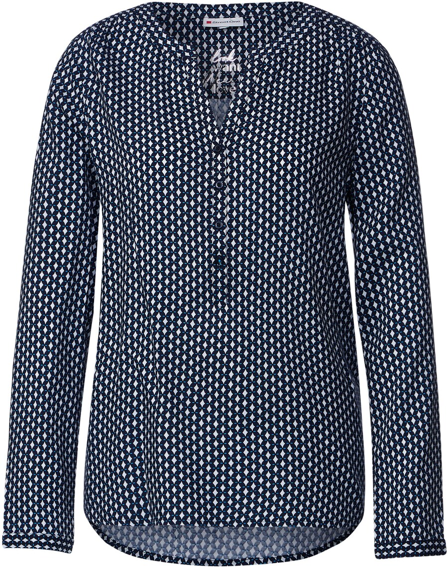 

Блузка STREET ONE Blouse, цвет marine blue/azure