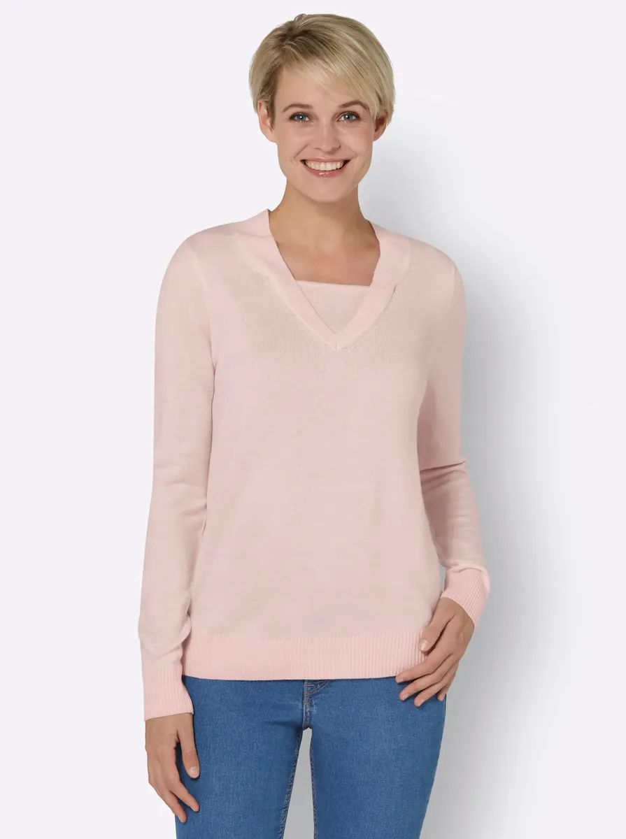 

Свитер 2-в-1 Classic Basics "Свитер", цвет Hellrosé
