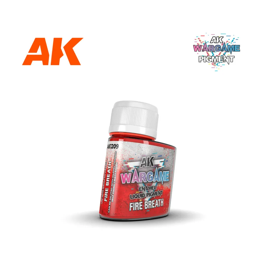 

Эмаль Жидкий Пигмент - Огненное Дыхание, AK Wargame Battle Grounds - Diorama Terrains & Enamel Liquid Pigments
