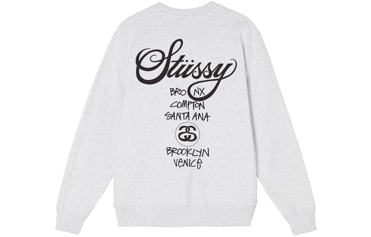 Мужская толстовка World Cruise Series Stussy, серый — фото 4
