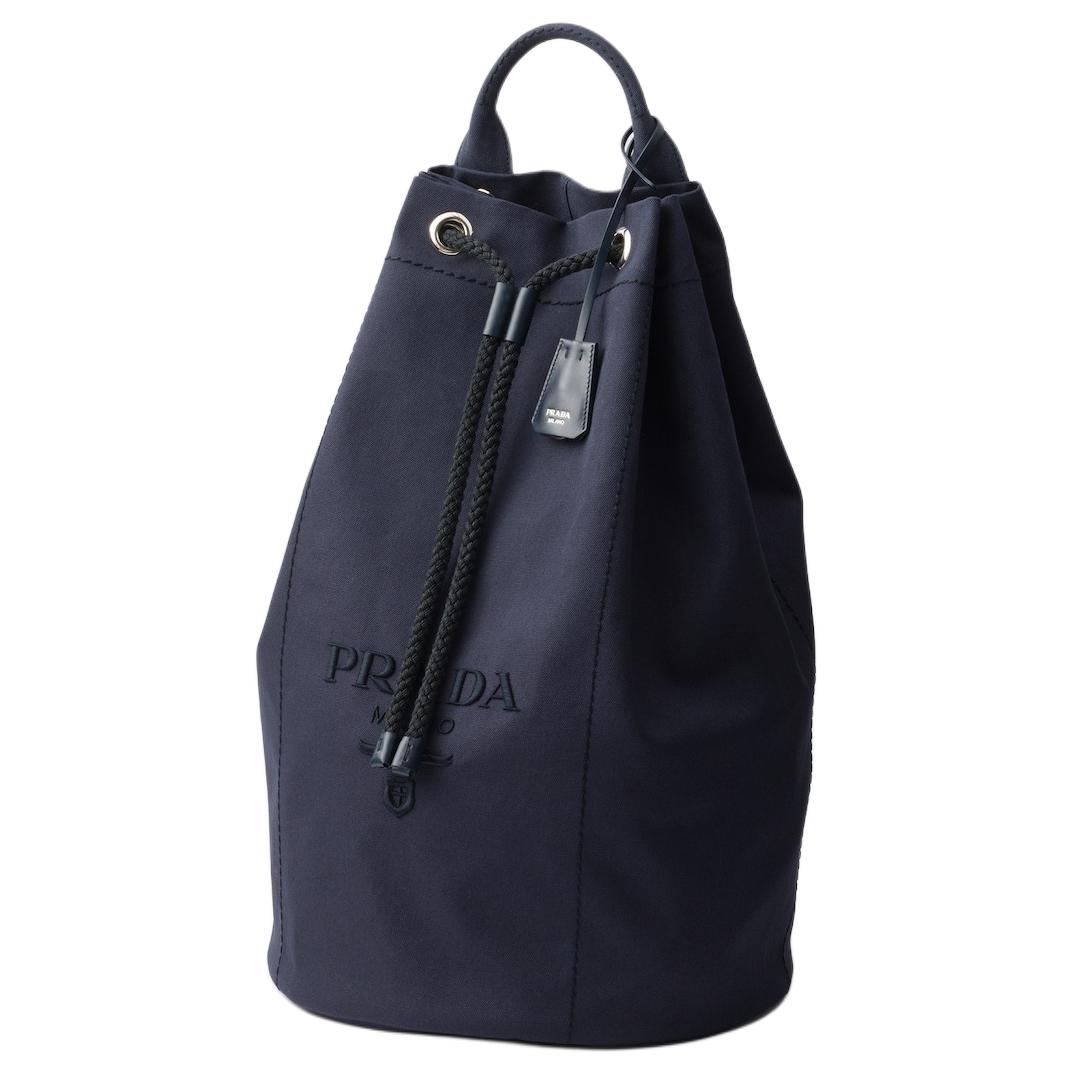 PRADA Хлопковая сумка через плечо мужская морская синяя — фото 2