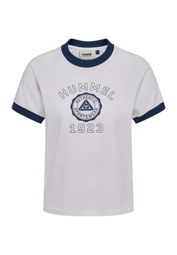 

Футболка с коротким рукавом и принтом hmlpulse ringer Hummel, White Blue, Белый, Футболка с коротким рукавом и принтом hmlpulse ringer Hummel, White Blue