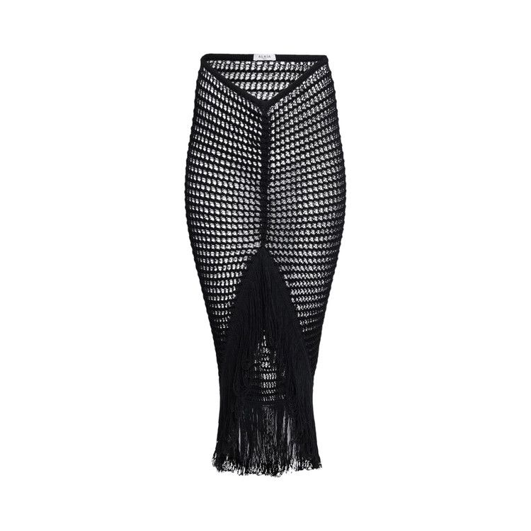 

Юбка Alaïa Crochet Skirt, Noir Alaia