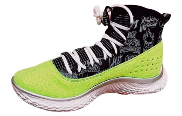 Кроссовки diet starts monday x curry 4 flotro 'tennis ball' Under Armour, зеленый — фото 4