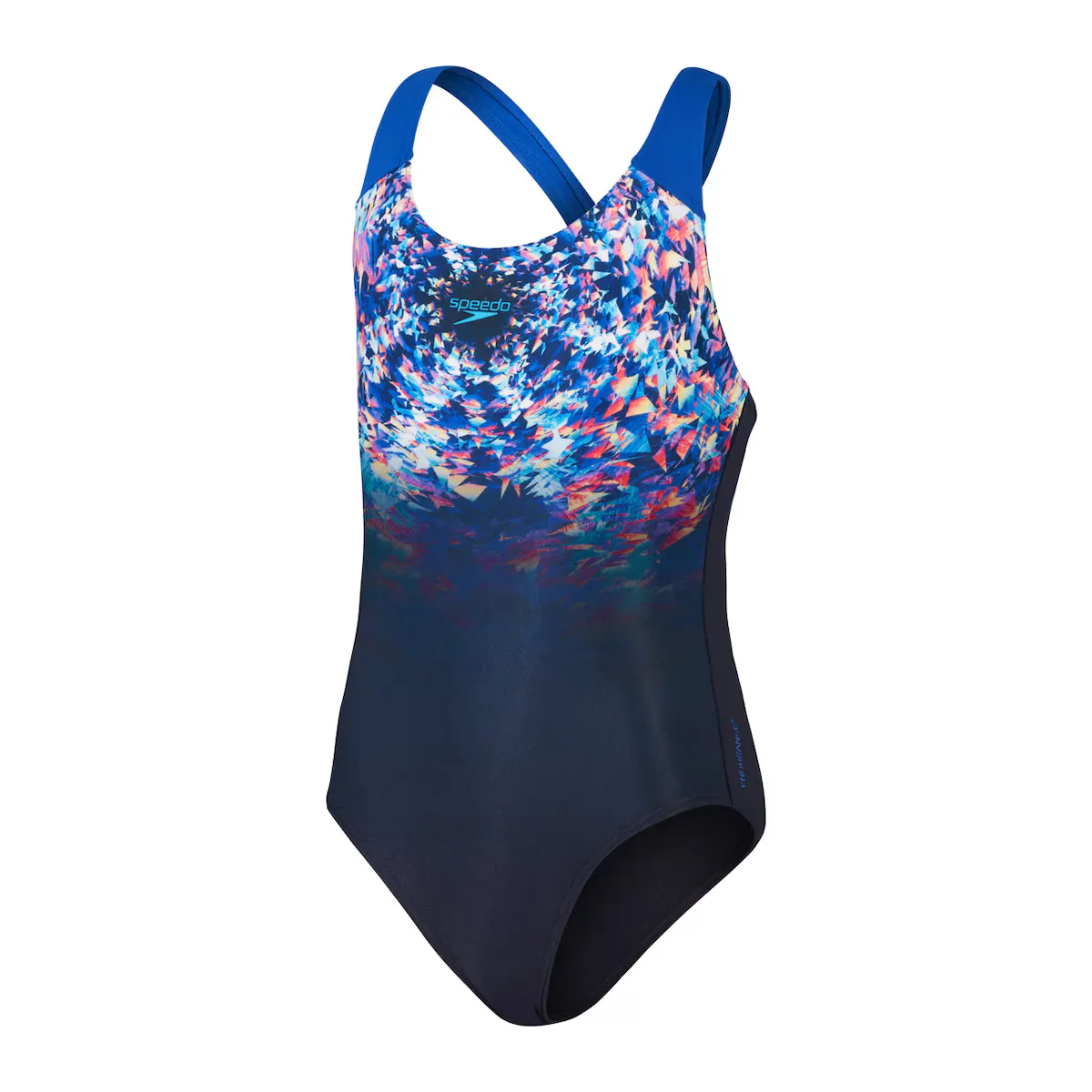 

Плавки-шорты Speedo Girls' Digital Placement Splashback, белый