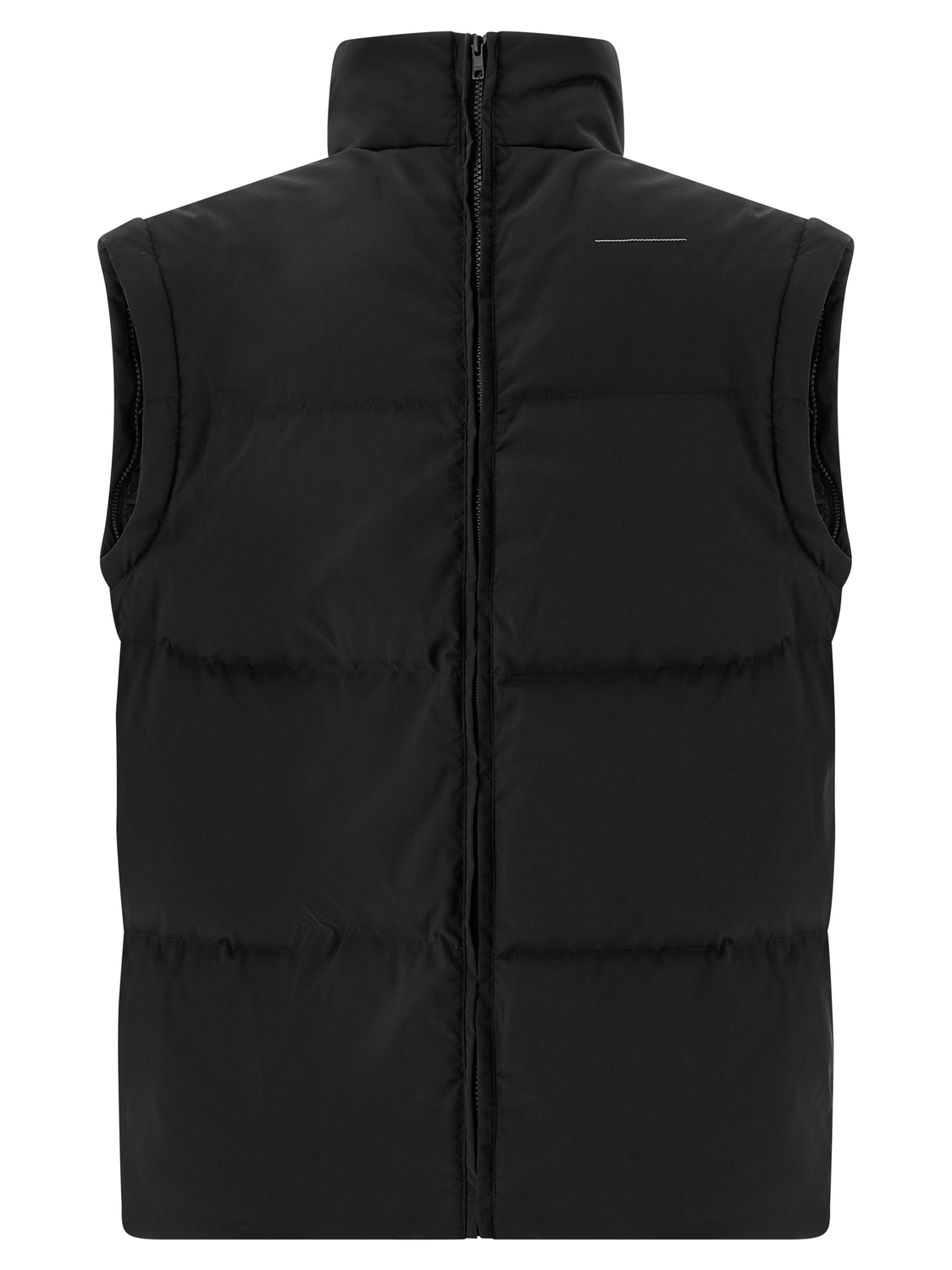 Пуховик с вышивкой 'Numeric signature MM6' MM6 Maison Margiela, черный — фото 4