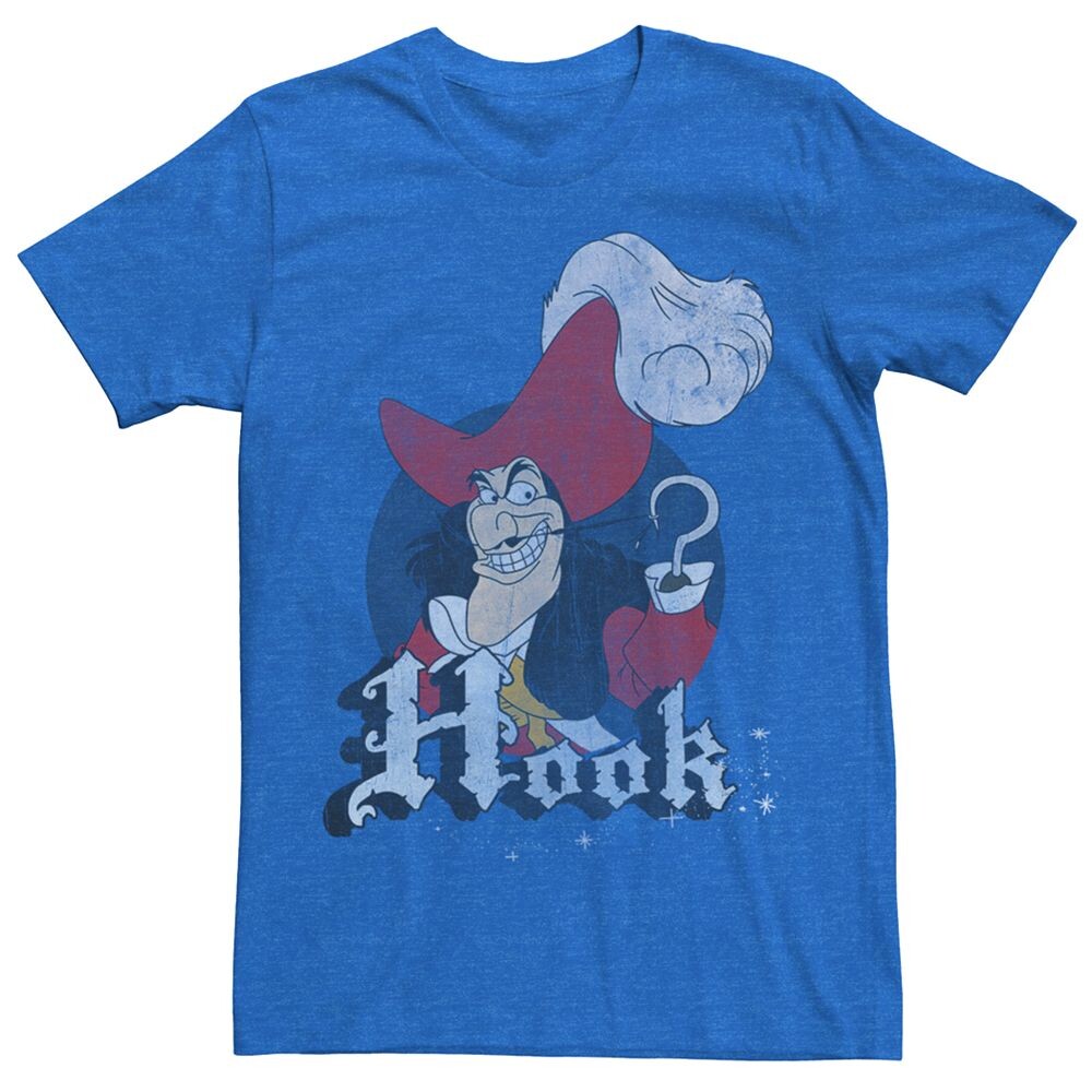 

Мужская футболка с портретом Disney's Peter Pan Hook, цвет Royal Heather
