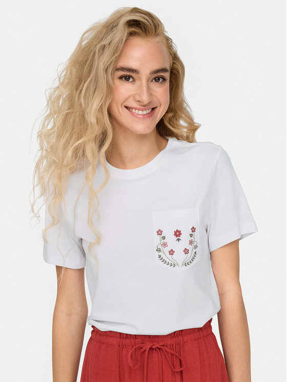 

Футболка обычного кроя Polly 15317989 Only, белый