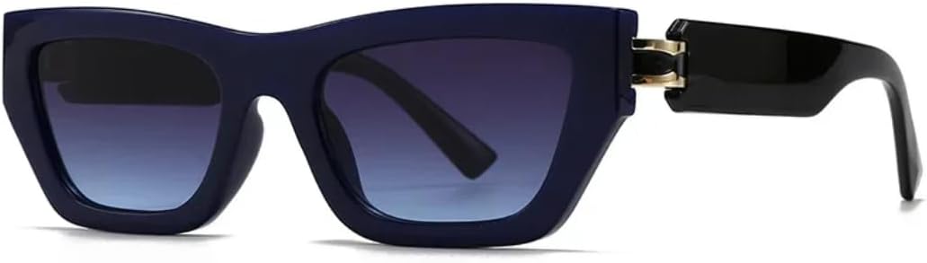 

Солнцезащитные очки «кошачий глаз» в крупной оправе для женщин и мужчин, в винтажном панк-стиле, популярные для активного отдыха и вождения, с защитой от УФ-излучения UV400 (сине-серо-голубой) TVTBBVV, Blue Gray Blue