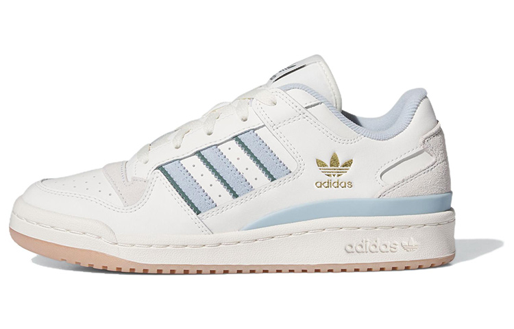 Adidas Originals Adidas Forum Low CL White Wonder Blue женские в цвете белый/светло-серый/синий, цвет White/Light Gray/Blue