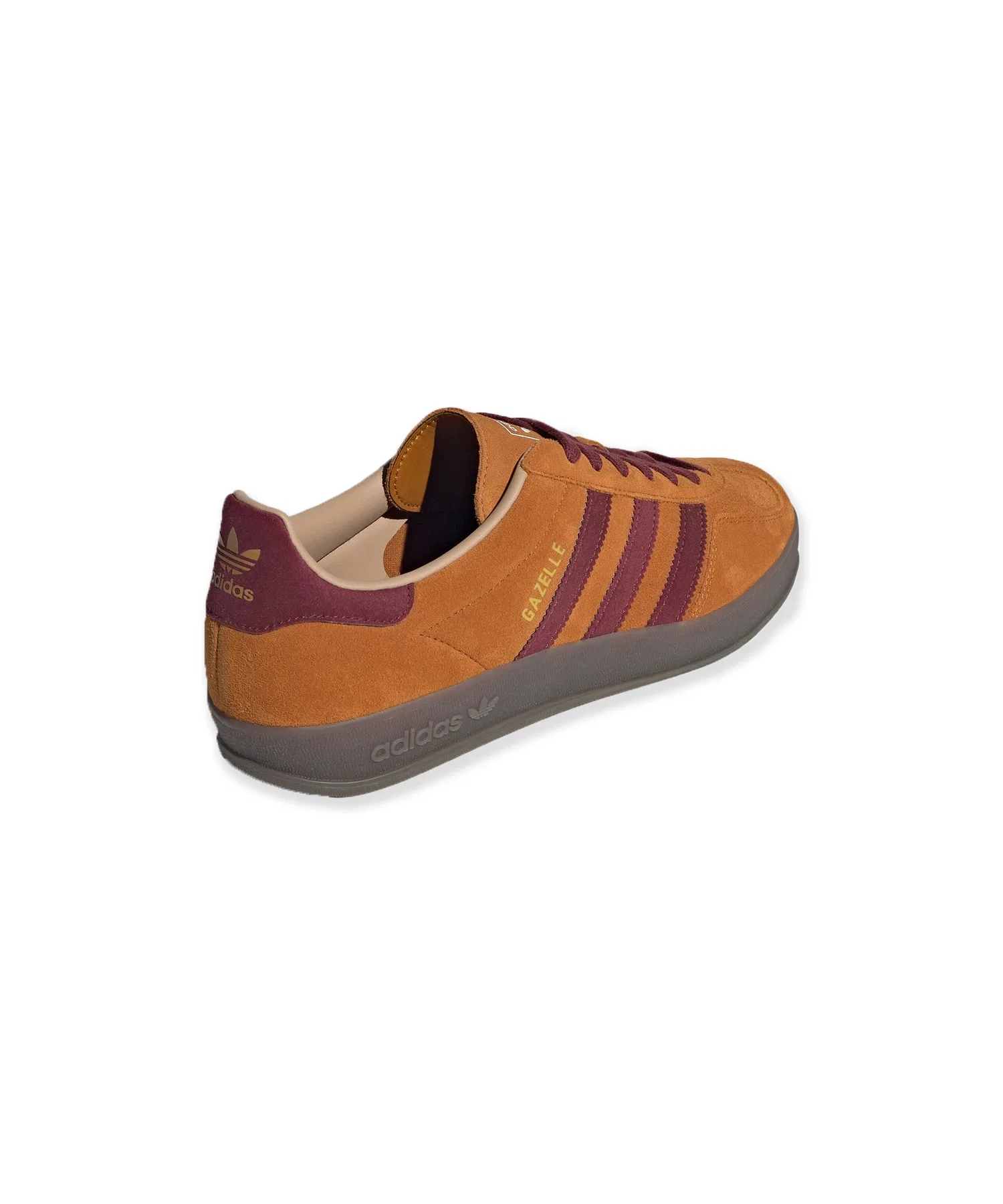 Мужские кроссовки adidas GAZELLE INDOOR из замши оранжевые — фото 2