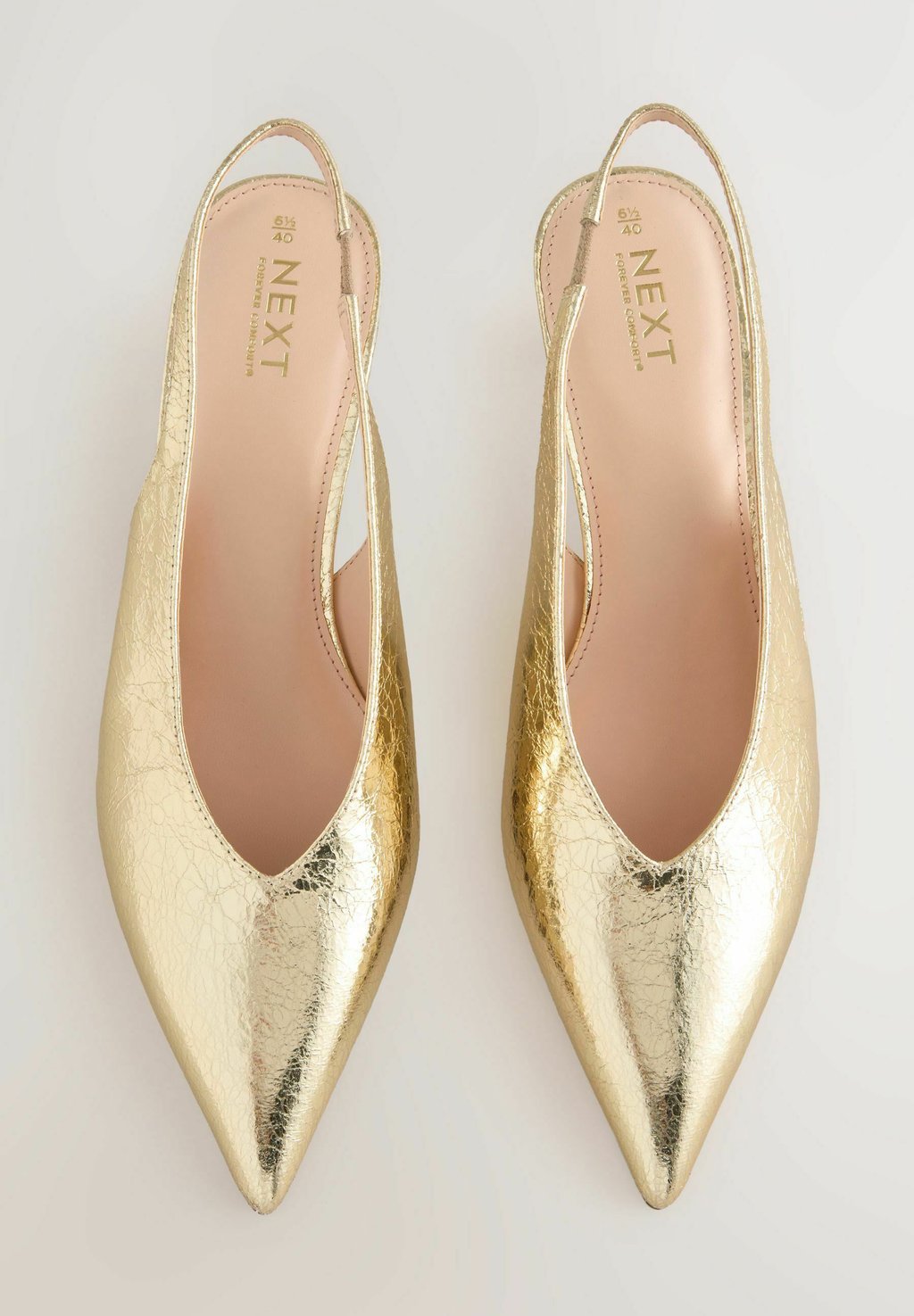 Классические туфли на каблуке STANDARD WIDE FIT - FOREVER COMFORT POINT TOE LOW WIDE Next, цвет Mottled Yellow — фото 3