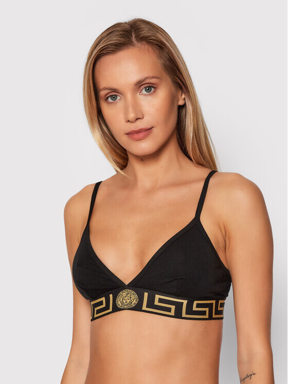 

Бюстгальтер без косточек Versace, черный
