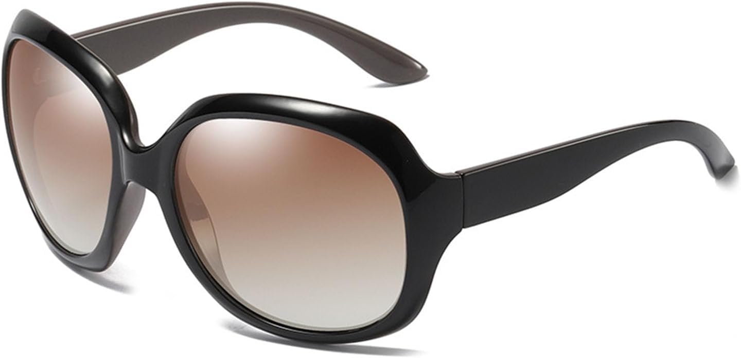 

Женские солнцезащитные очки большого размера с поляризацией, модной овальной оправой, защитой от УФ-излучения UV400 и бликов, идеально подходят для рыбалки и путешествий Aiulolam, E