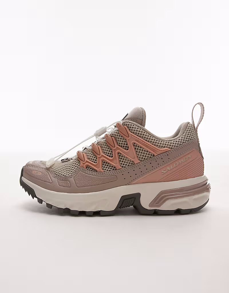 Кроссовки Salomon ACS + OG серого и розового цвета — фото 2