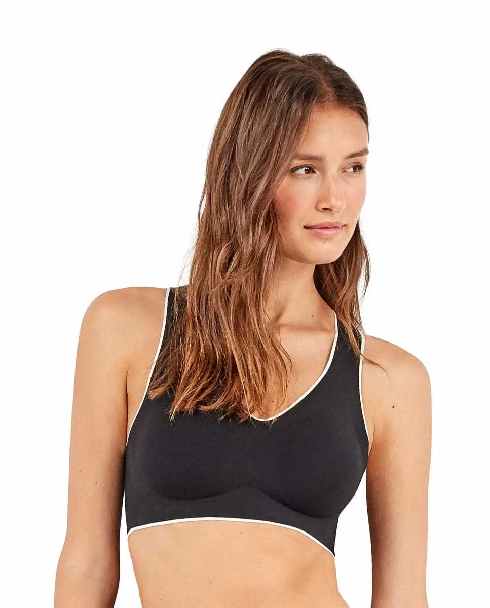 

Спортивный топ средней поддержки Gisela, черный