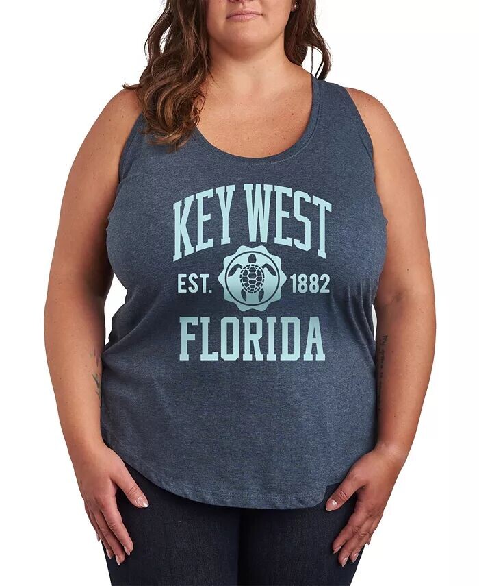 

Майка с графическим рисунком Key West Athletic больших размеров Hybrid Apparel, синий