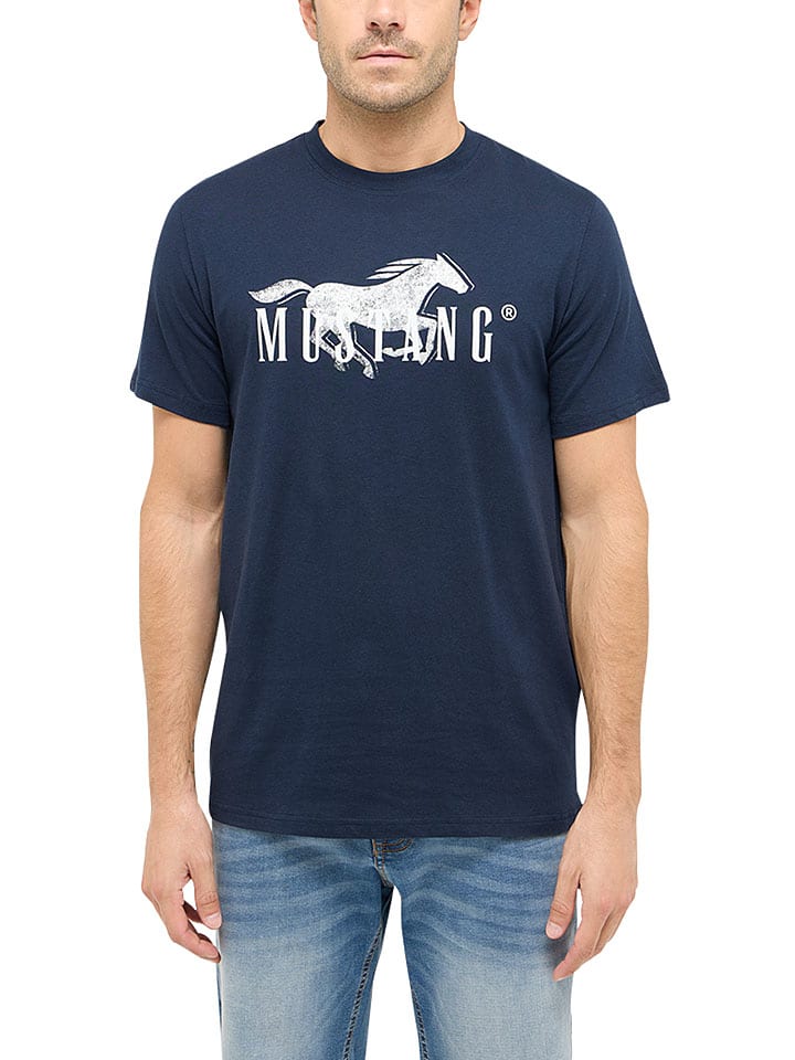 

Футболка Mustang, темно-синий