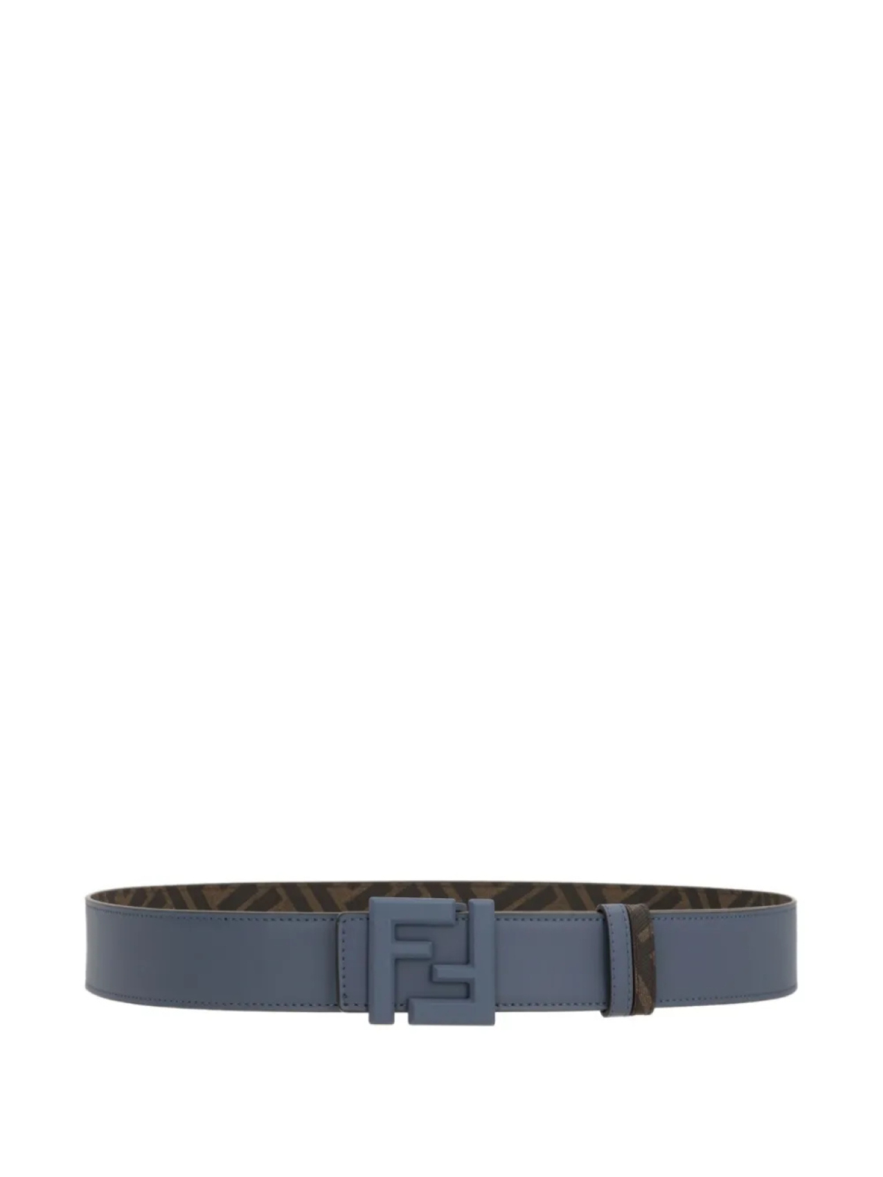 

Кожаный ремень с логотипом FENDI FF, синий