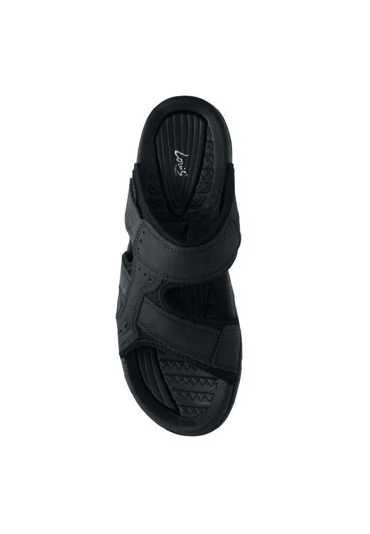Мужские сандалии, slip-on, искусственная кожа, модель 250441264 Louis Cuppers, черный — фото 4