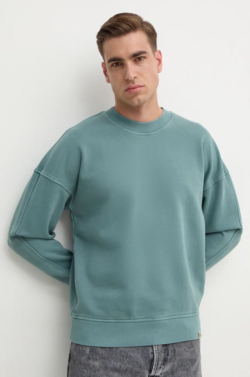 

Хлопковая толстовка Calvin Klein Jeans, бирюзовый