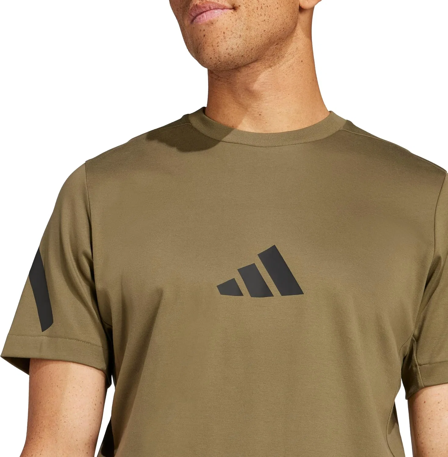 Футболка с охлаждающим эффектом Adidas, цвет Olive Strata — фото 4