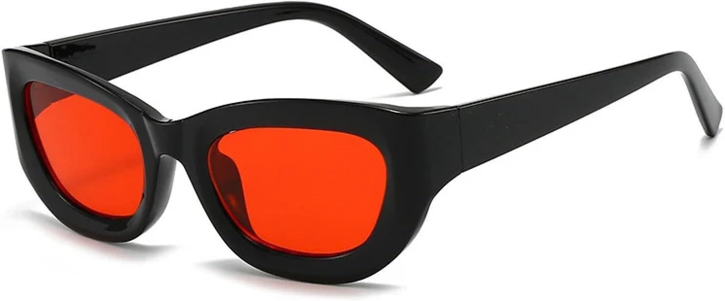 

Модные и милые солнцезащитные очки «кошачий глаз» для женщин, роскошные и стильные, для мужчин, для активного отдыха, поездок и путешествий, с защитой от УФ-излучения UV400 TKKTLLT, Black Red