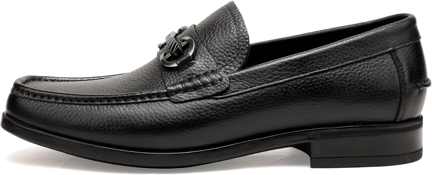 

Мужские лоферы ChrisLOOK, слипоны, кожаные деловые повседневные туфли Penny для мужчин, черный