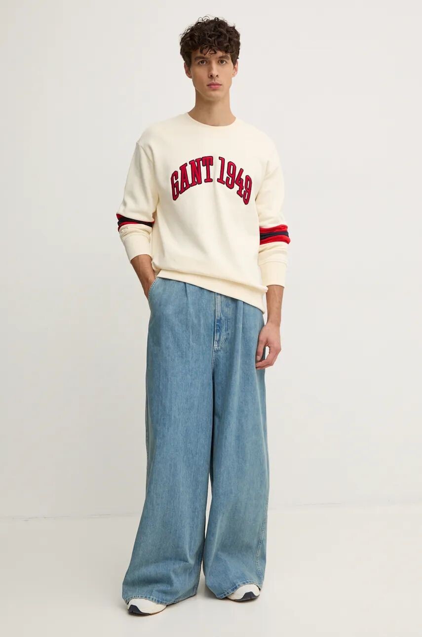 

Толстовка Gant из хлопка, бежевый