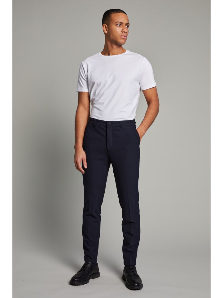 

Повседневные брюки MAliam прямого кроя темно-синего цвета Matinique