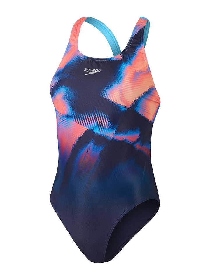 

Купальник Eco + Speedo, цвет dunkelblau/hellblau/rosa