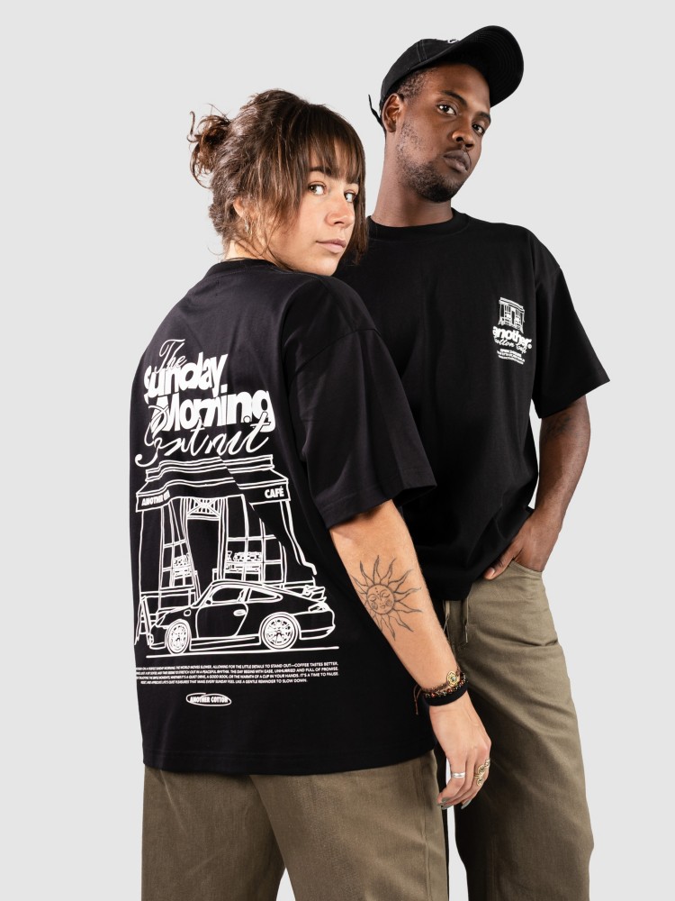 

Футболка Another Cotton Lab Sunday Morning T-Shirt, black, Черный, Футболка Another Cotton Lab Sunday Morning T-Shirt, black