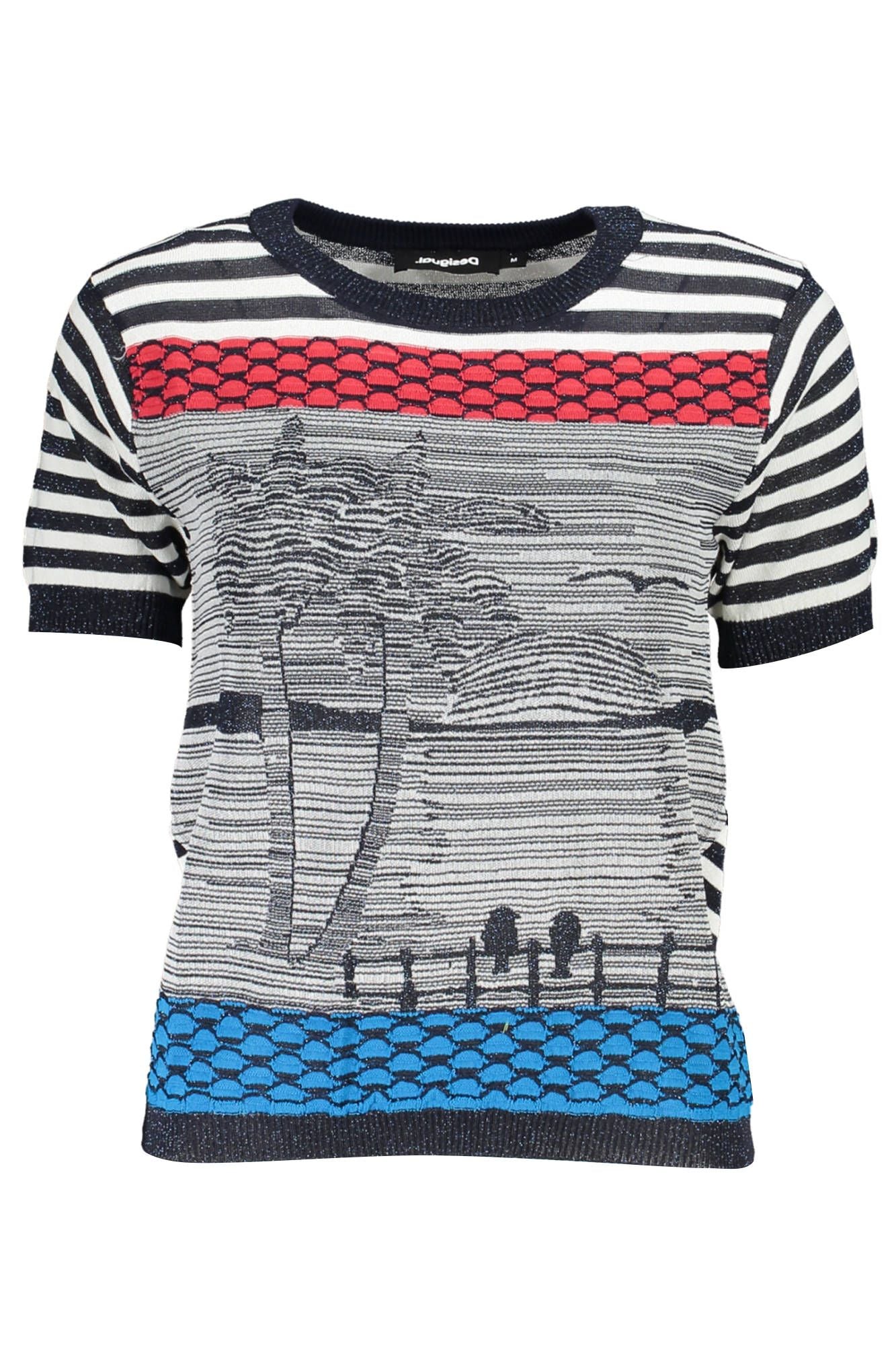 

Desigual Chic Контрастные детали Женский свитер, синий