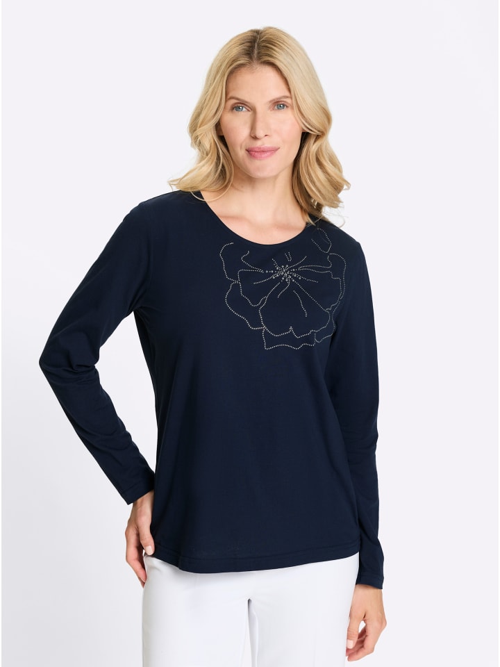 

Рубашка с длинными рукавами темно-синего цвета Sieh an!