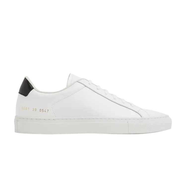 Кроссовки Common Projects Wmns Retro Low, цвет White Black 2023