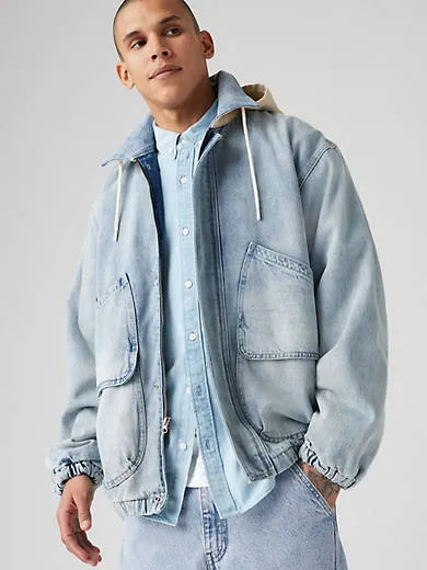 

Рабочая куртка duboce с капюшоном Levi's, цвет On A Level - Medium Wash