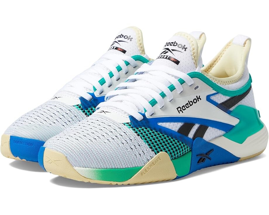 Кроссовки Reebok Nano Court, цвет White/Weathered White/Unleashed Green