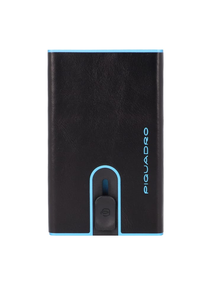 

Кошелек Piquadro Blue Square Kreditkartenetui RFID Schutz Leder 6.5 cm, черный