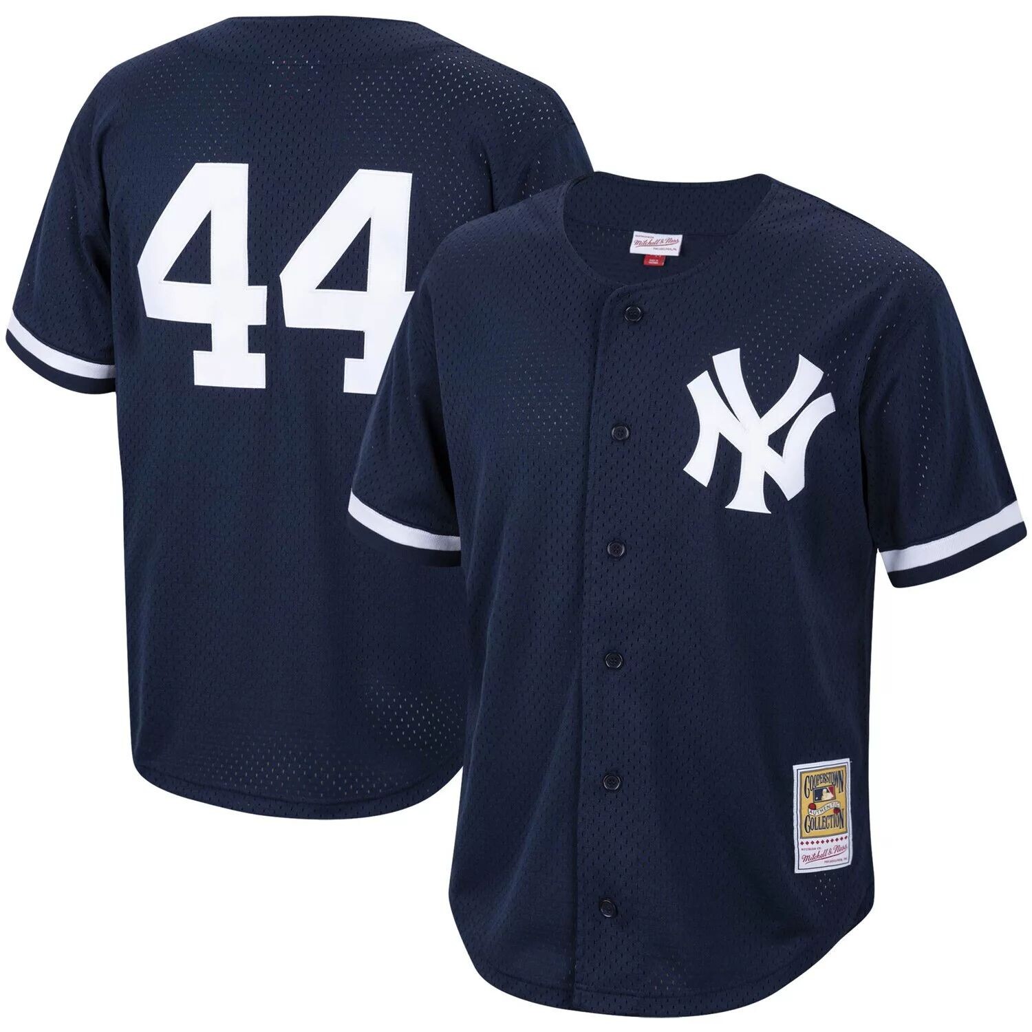 

Мужское темно-синее джерси Mitchell & Ness Reggie Jackson New York Yankees Cooperstown Collection из сетчатого ватина для тренировок, Синий, Мужское темно-синее джерси Mitchell & Ness Reggie Jackson New York Yankees Cooperstown Collection из сетчатого ват
