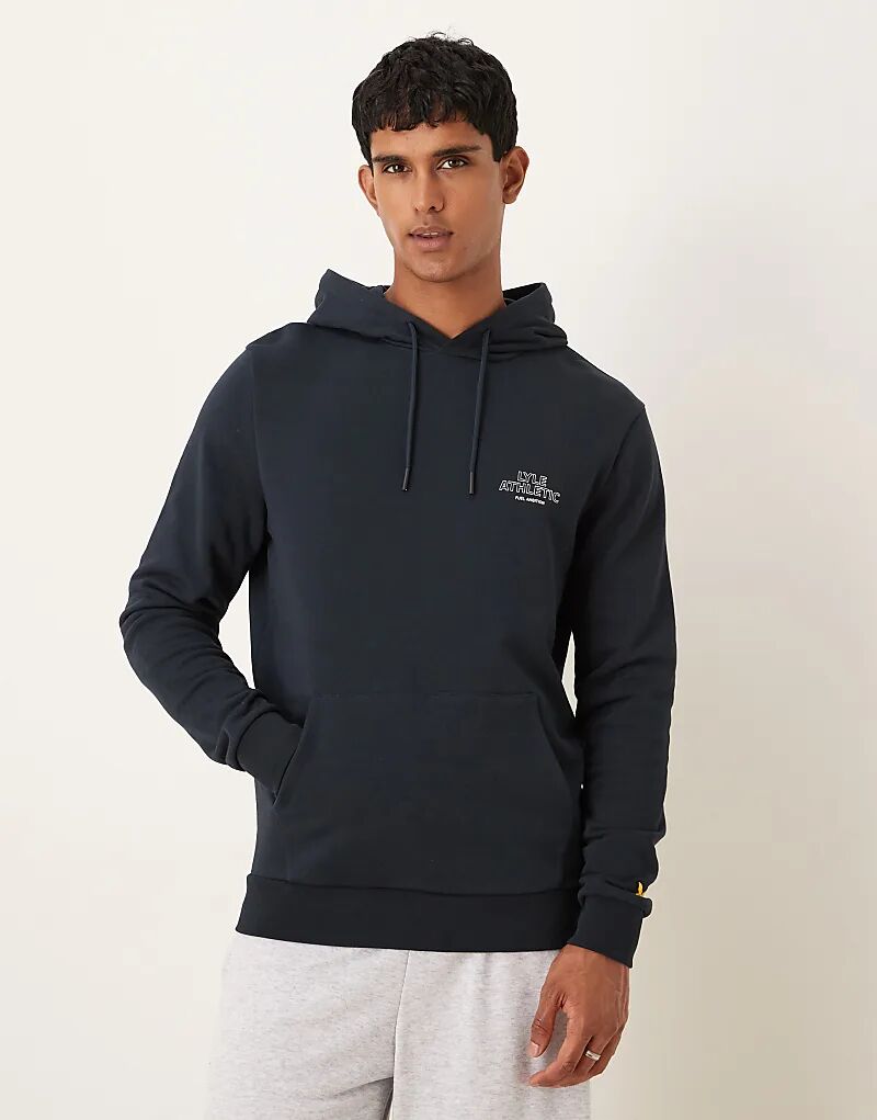 

Толстовка Lyle & Scott средней толщины Lyle Sports в цвете z271 темно-синего цвета